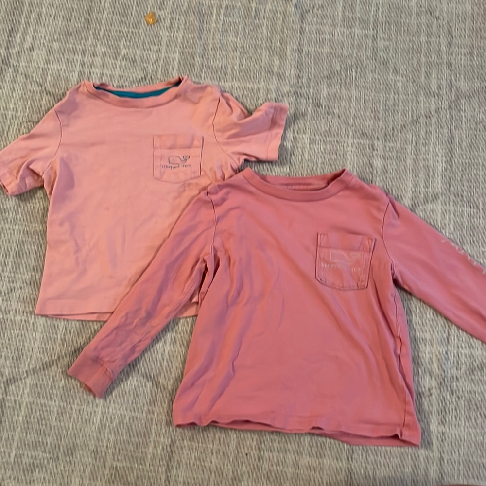 Bundle of 2 Girls Vineyard Vines Size 2T shirts .